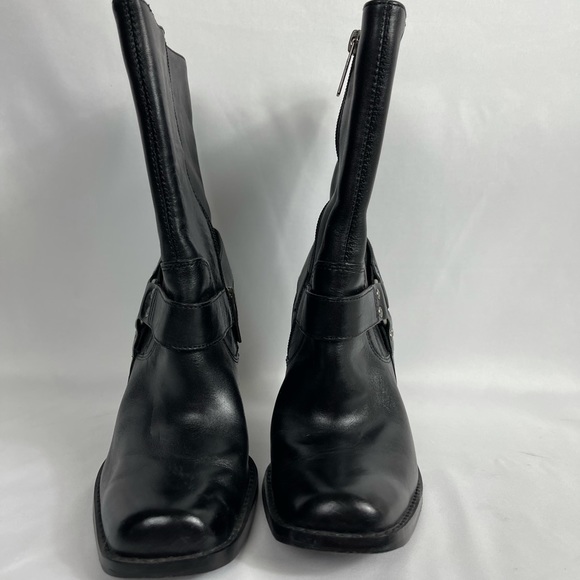 Harley-Davidson Women's Riding Boots D85323 Studs Strap Black Size 7.5 M - Picture 3 of 9